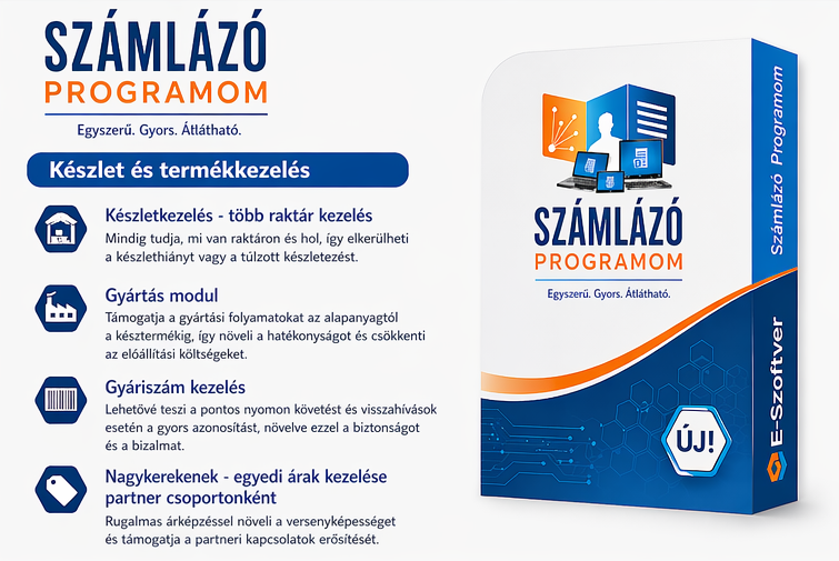 Készletkezelés infografika
