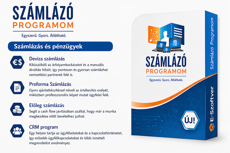 Számlázó program infografika